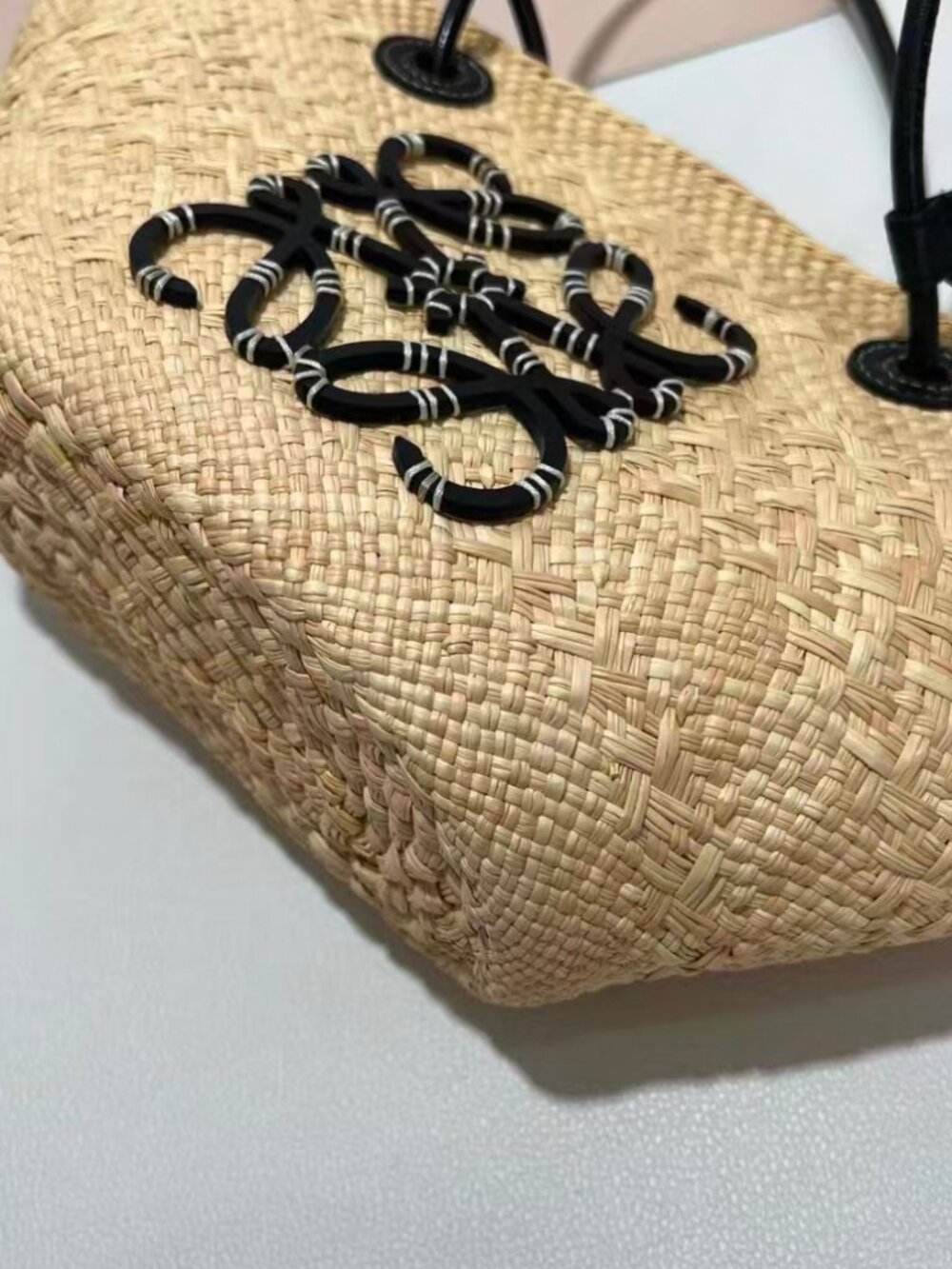 Loewe Handwoven Iraca Palm Tote Bag View 5